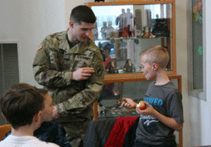 Serviceman Pen Pal Visits Student Council