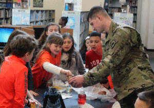 Serviceman Pen Pal Visits Student Council