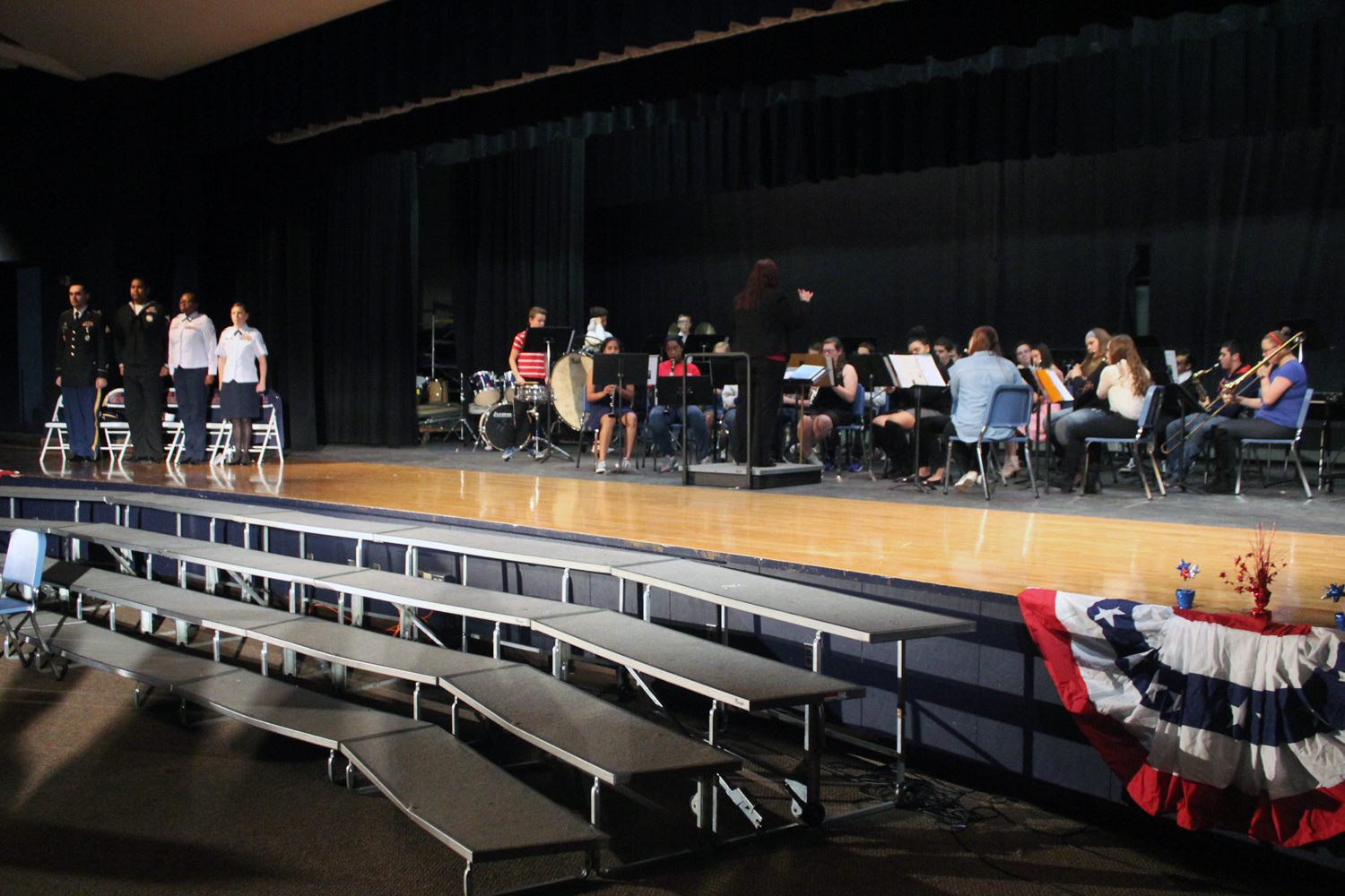 High School Band performs at Veterans ceremony