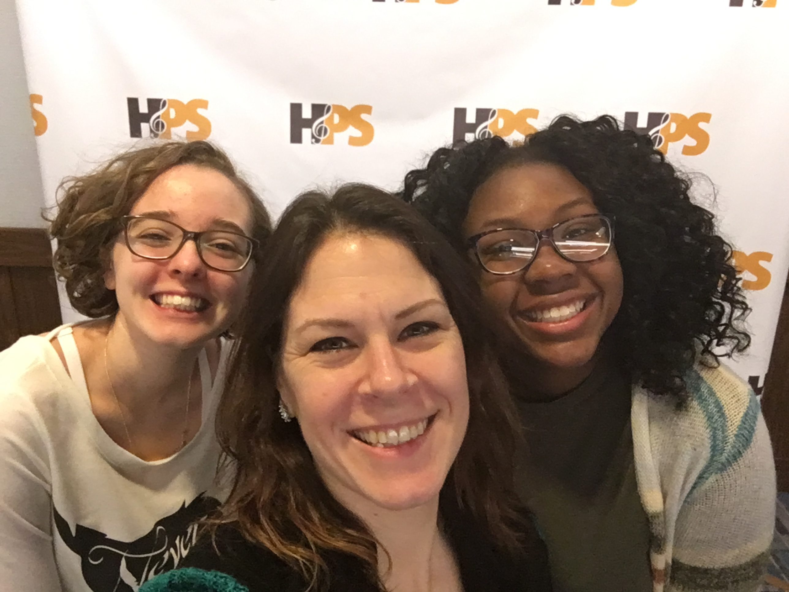 Alexa Powell, Michelle Storrs, and Amara Wilson pose for a photo at the Honors Series Performance