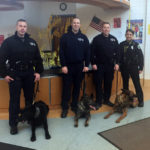 State Police and Catskill Police K9 officers and thier dogs
