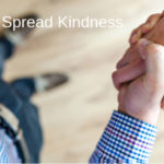 image of two hands shaking and the words "Help Spread Kindness"