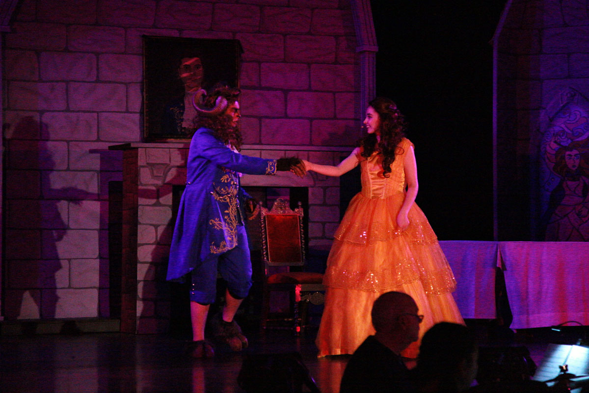 The Beast and Belle dancing