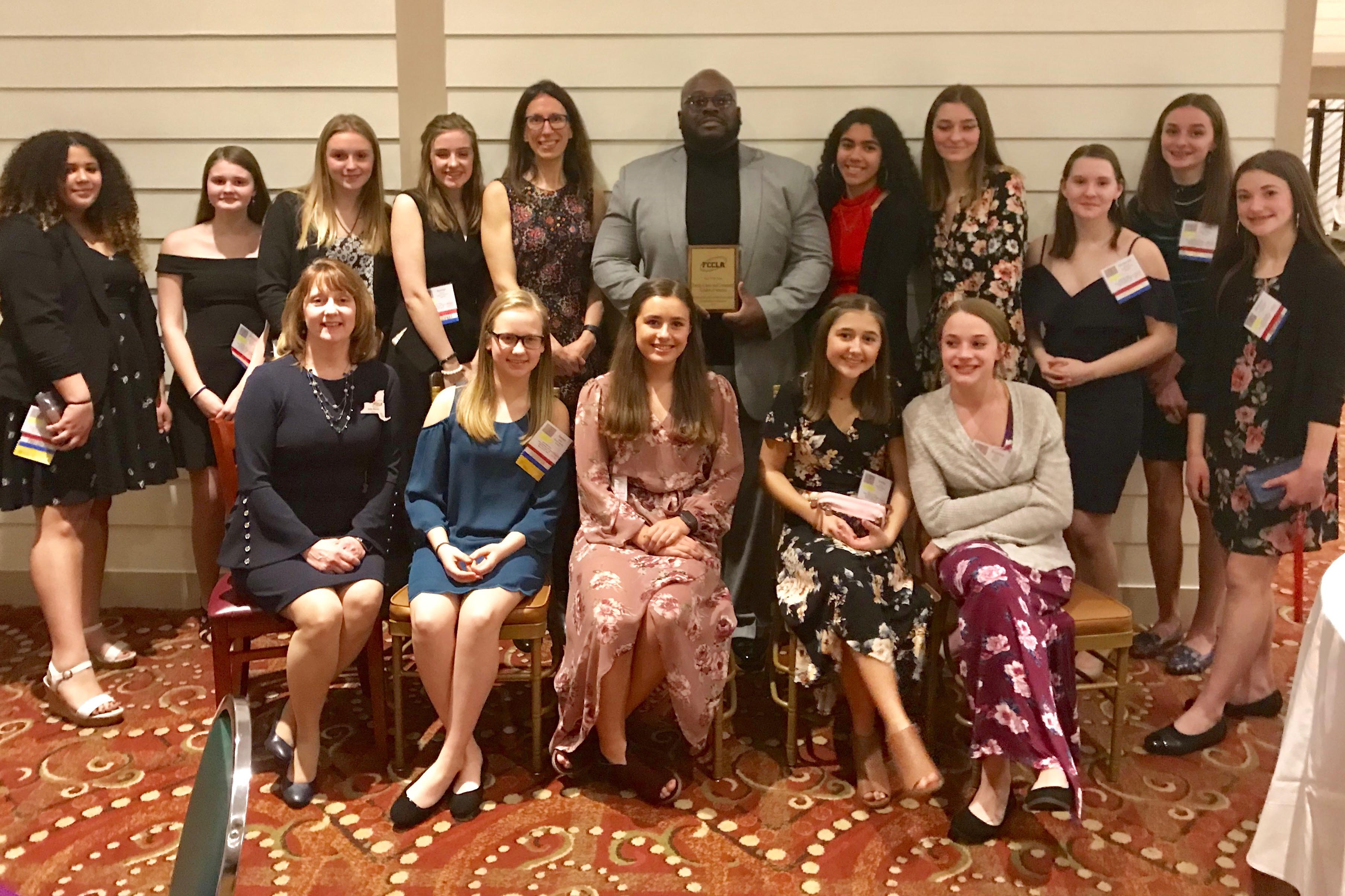 Group photo of Catskill students who attended NYS FCCLA conference