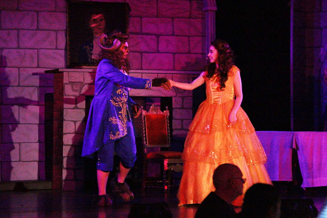 The Beast and Belle dancing