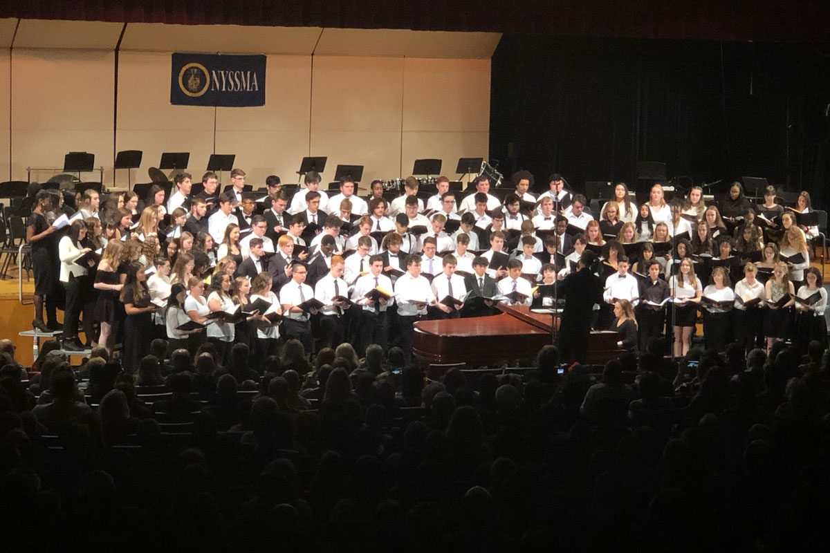 Mixed Choir performing at Area All-State