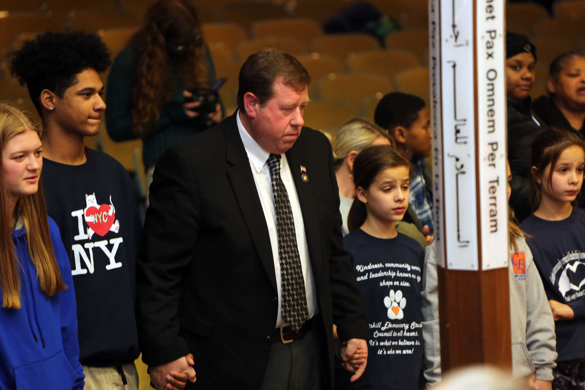 Assemblyman Chris Tague and children standing together