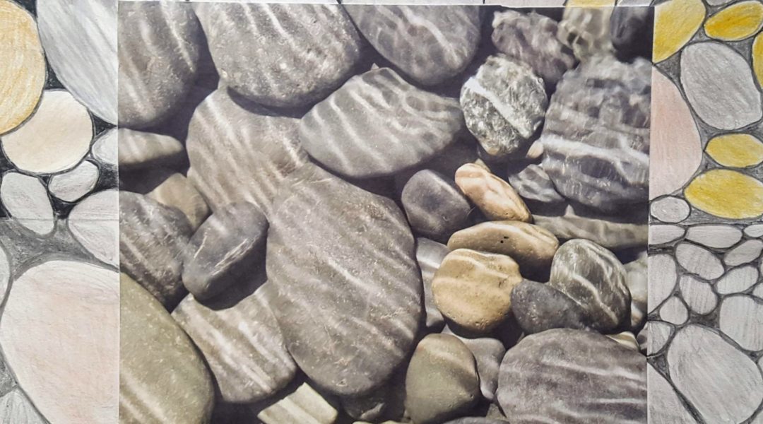 collage image of stones
