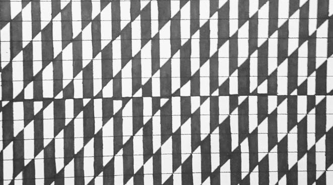 black and white design in houndstooth style