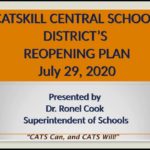 Title Card for July 30 Reopening of Schools Meeting Video