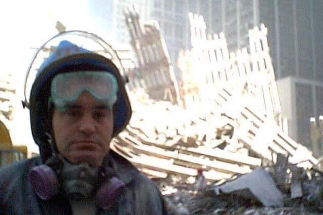 man standing at Ground Zero