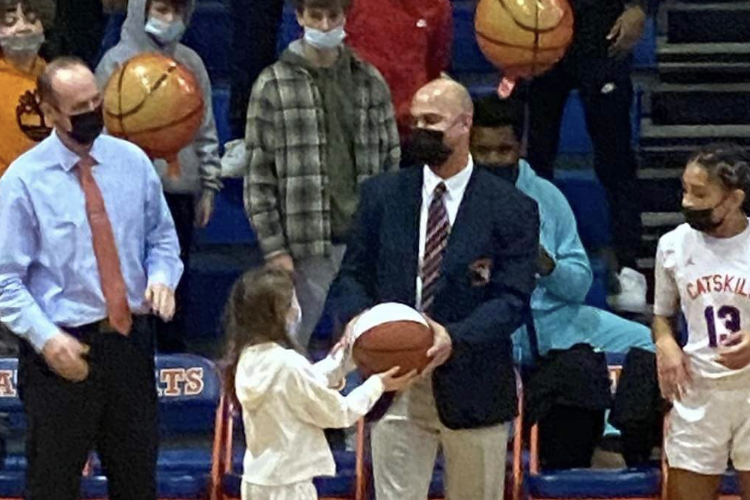 girl hand man basketball