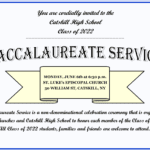 Invitation to Baccalaureate Service