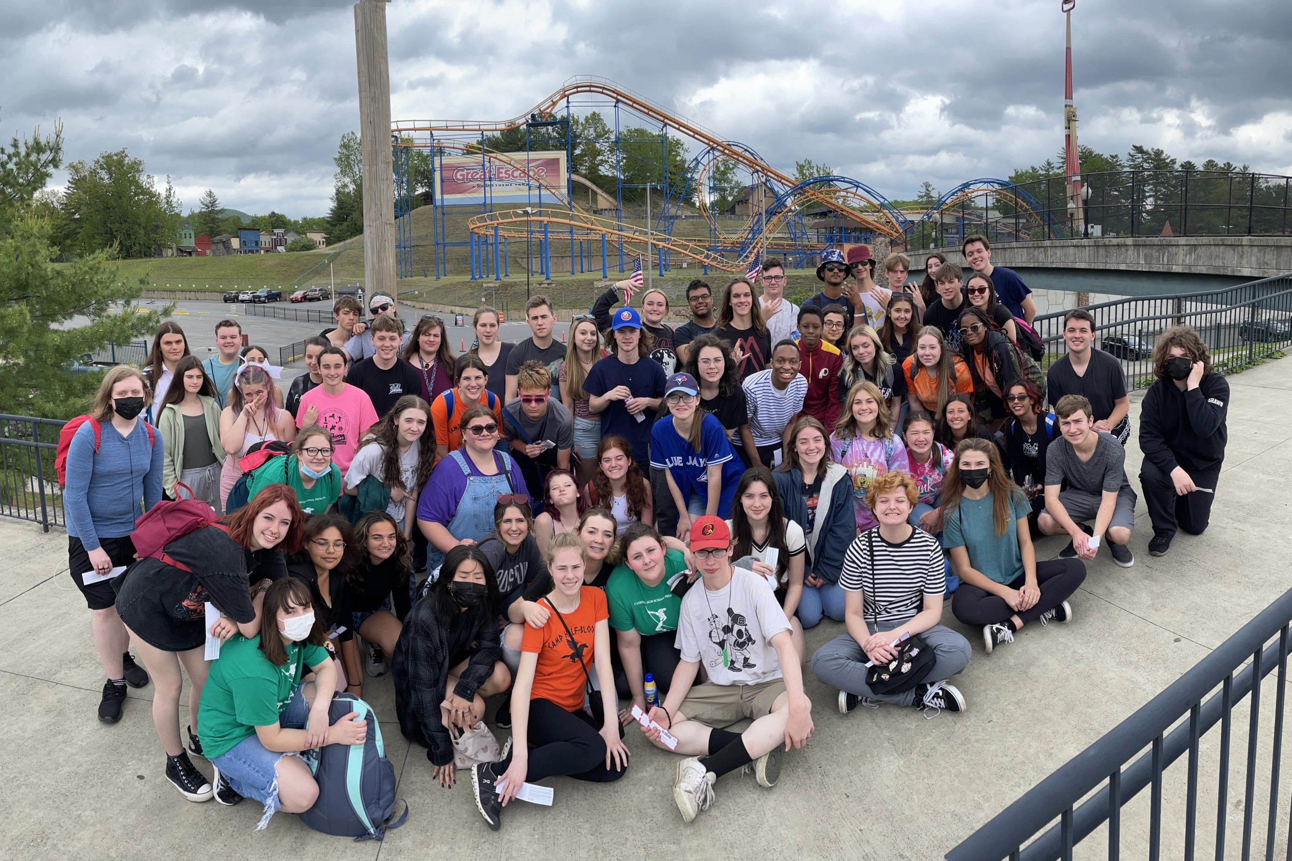 CHS music students at Great Escape them park