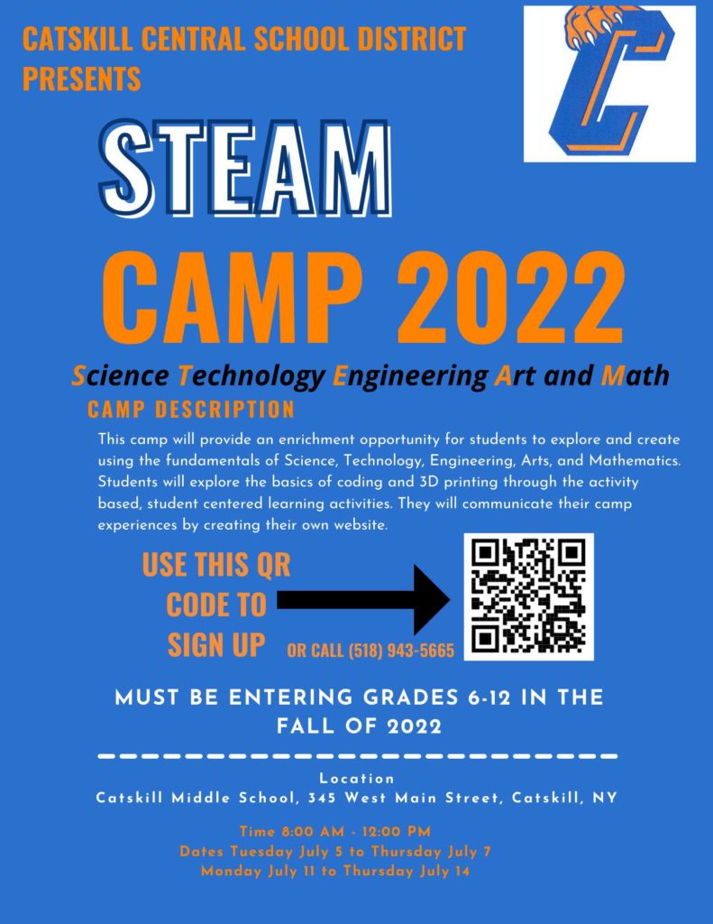 STEAM Camp Flyer