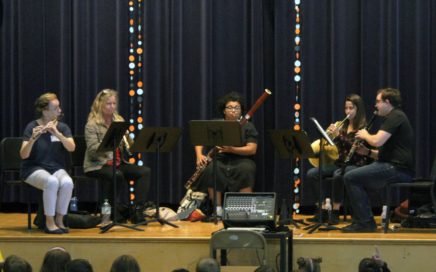 sylvan winds playing for students