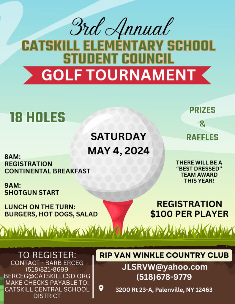 CES Student Council Golf Tournament Flyer