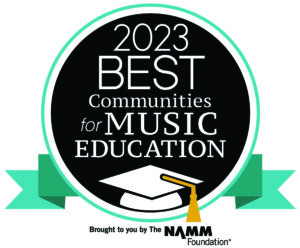 NAMM Foundation 2023 Best Community for Music Education Banner