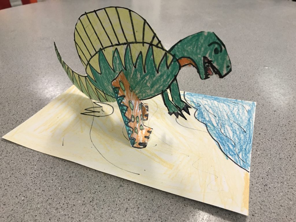 dinosaur paper model