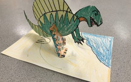 dinosaur paper model
