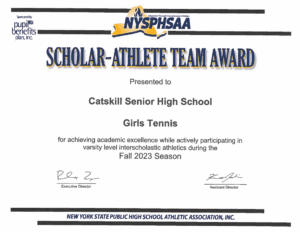 Girls tennis scholar athlete award
