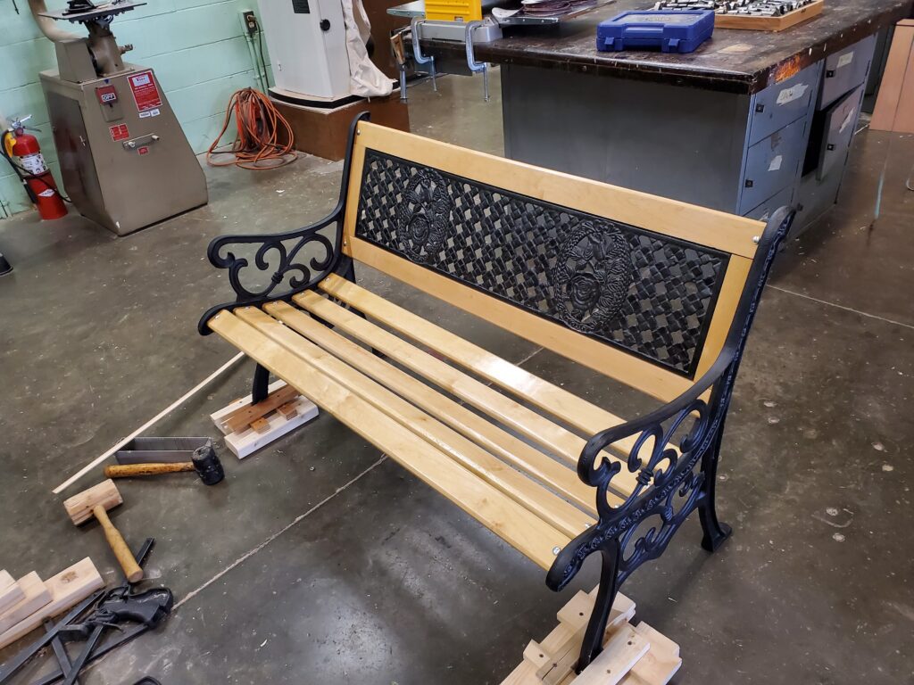 fixed up bench