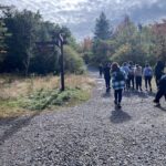 Students on trail
