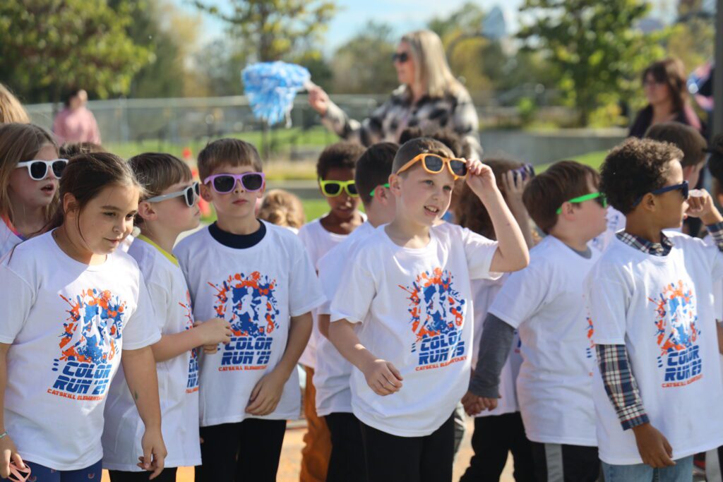 student cheering