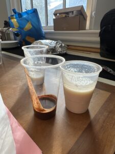 drinks in cups