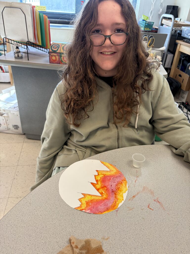 girl painting