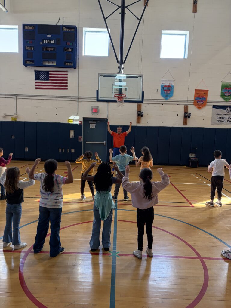 students in gym