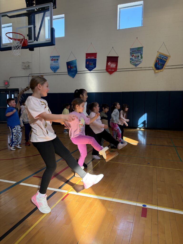 students in gym