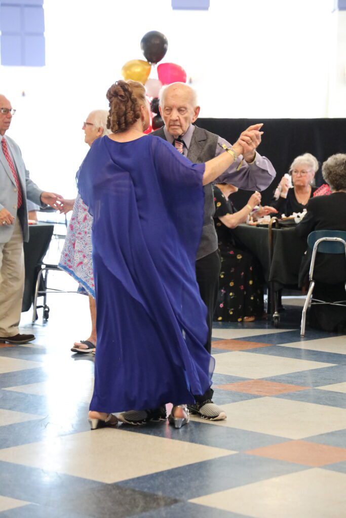 couple slow dancing