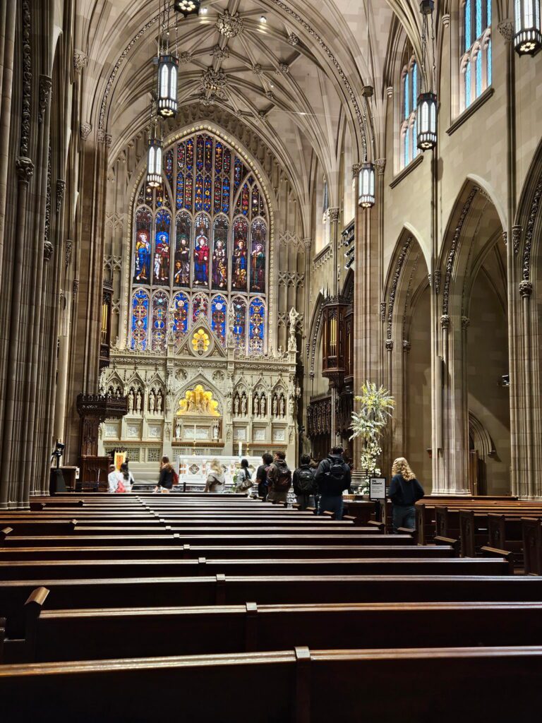 Students Inside Trinity Church